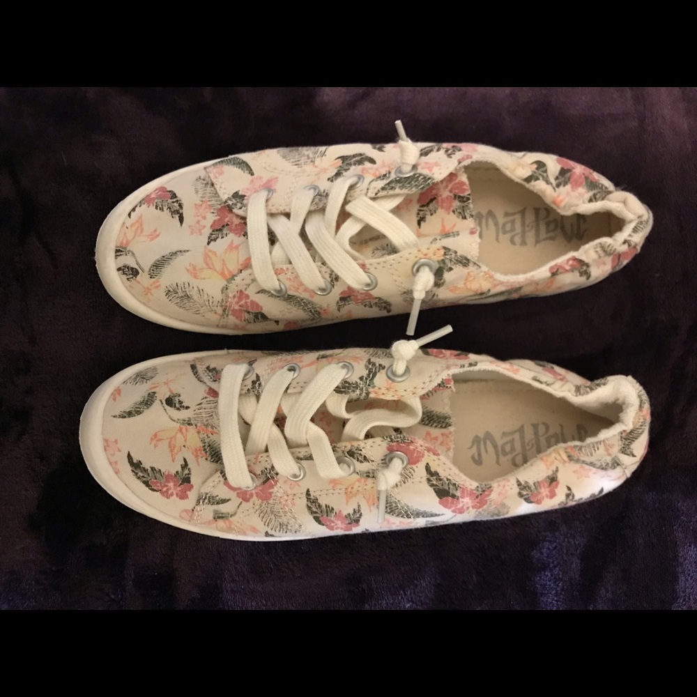 Floral slip on shoes